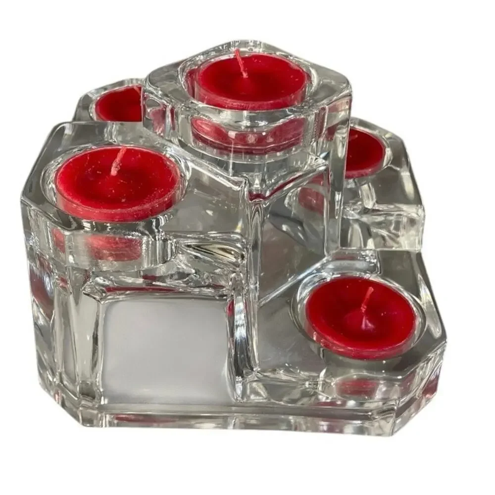 Partylite 5-Tier Crystal Castle Tea Light Candle Holder